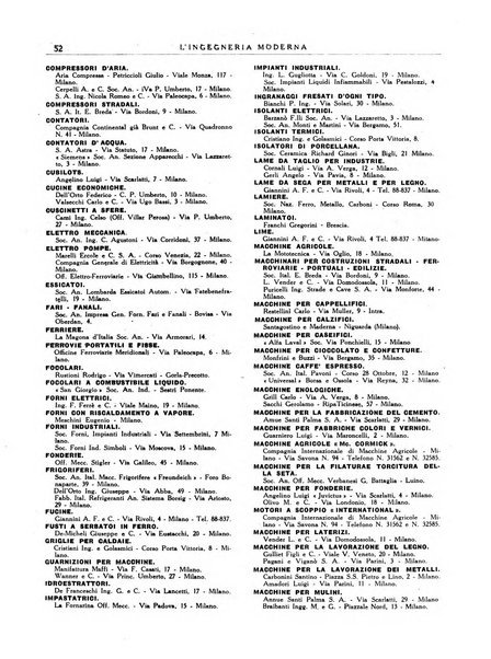 L'Ingegneria moderna rassegna di tecnologie industriali, agrarie, edilizie, idrauliche, stradali, ferroviarie