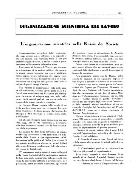 L'Ingegneria moderna rassegna di tecnologie industriali, agrarie, edilizie, idrauliche, stradali, ferroviarie