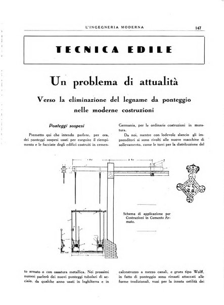 L'Ingegneria moderna rassegna di tecnologie industriali, agrarie, edilizie, idrauliche, stradali, ferroviarie