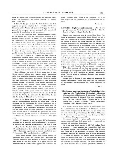 L'Ingegneria moderna rassegna di tecnologie industriali, agrarie, edilizie, idrauliche, stradali, ferroviarie