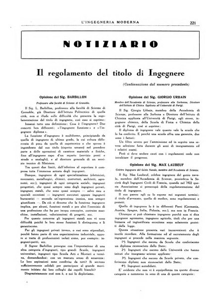 L'Ingegneria moderna rassegna di tecnologie industriali, agrarie, edilizie, idrauliche, stradali, ferroviarie