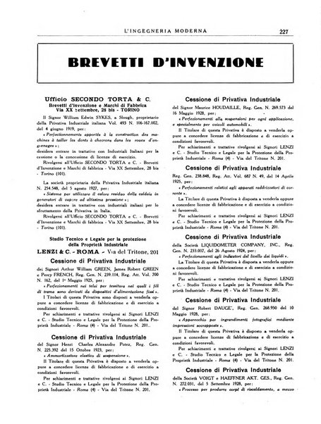 L'Ingegneria moderna rassegna di tecnologie industriali, agrarie, edilizie, idrauliche, stradali, ferroviarie