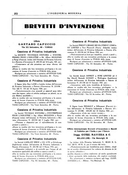 L'Ingegneria moderna rassegna di tecnologie industriali, agrarie, edilizie, idrauliche, stradali, ferroviarie