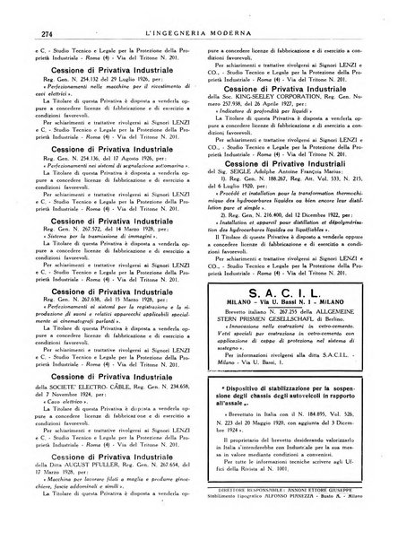 L'Ingegneria moderna rassegna di tecnologie industriali, agrarie, edilizie, idrauliche, stradali, ferroviarie