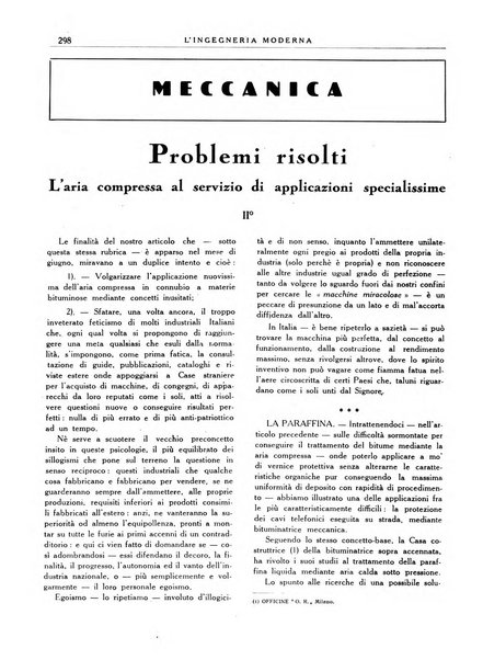 L'Ingegneria moderna rassegna di tecnologie industriali, agrarie, edilizie, idrauliche, stradali, ferroviarie