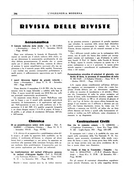 L'Ingegneria moderna rassegna di tecnologie industriali, agrarie, edilizie, idrauliche, stradali, ferroviarie