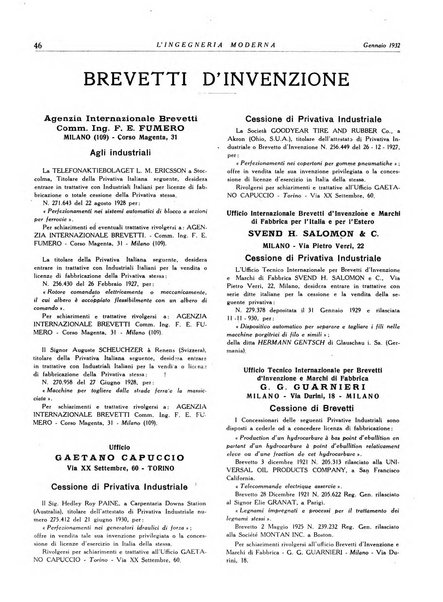 L'Ingegneria moderna rassegna di tecnologie industriali, agrarie, edilizie, idrauliche, stradali, ferroviarie