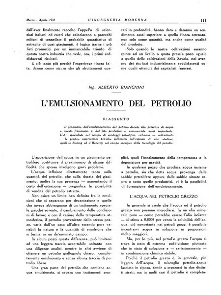 L'Ingegneria moderna rassegna di tecnologie industriali, agrarie, edilizie, idrauliche, stradali, ferroviarie