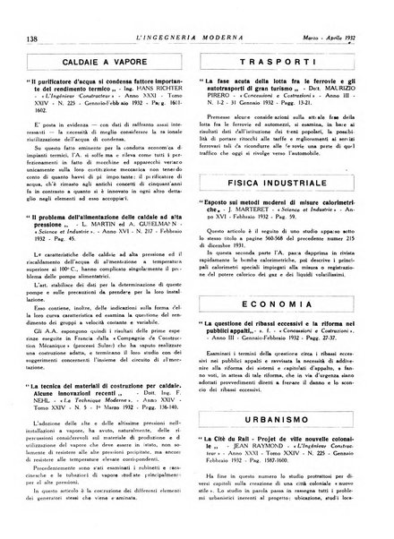 L'Ingegneria moderna rassegna di tecnologie industriali, agrarie, edilizie, idrauliche, stradali, ferroviarie