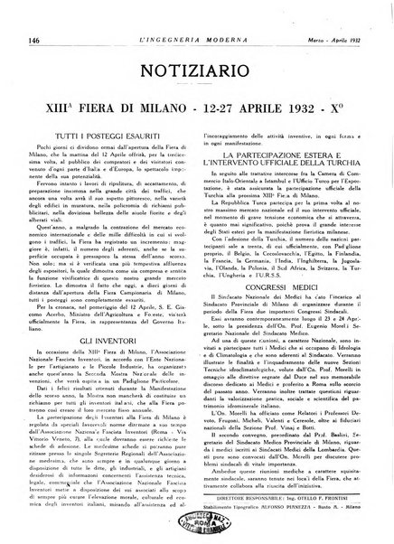 L'Ingegneria moderna rassegna di tecnologie industriali, agrarie, edilizie, idrauliche, stradali, ferroviarie