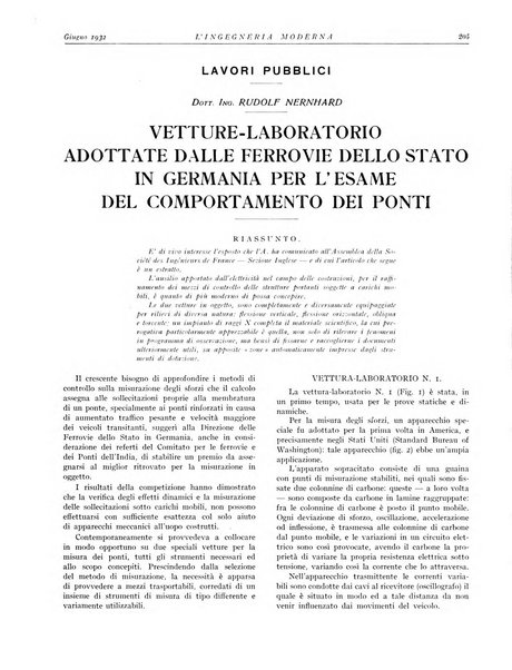 L'Ingegneria moderna rassegna di tecnologie industriali, agrarie, edilizie, idrauliche, stradali, ferroviarie