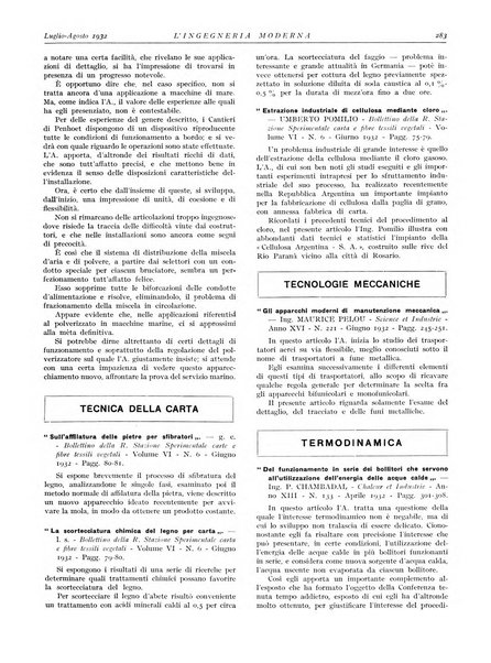 L'Ingegneria moderna rassegna di tecnologie industriali, agrarie, edilizie, idrauliche, stradali, ferroviarie