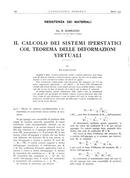 L'Ingegneria moderna rassegna di tecnologie industriali, agrarie, edilizie, idrauliche, stradali, ferroviarie