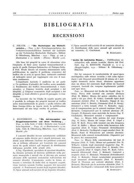 L'Ingegneria moderna rassegna di tecnologie industriali, agrarie, edilizie, idrauliche, stradali, ferroviarie