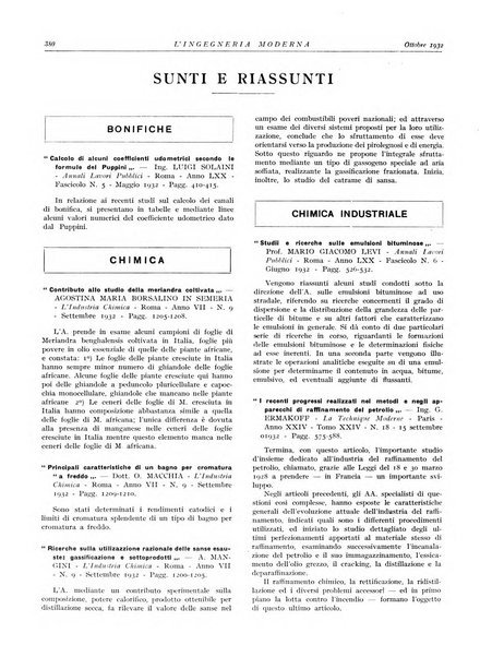 L'Ingegneria moderna rassegna di tecnologie industriali, agrarie, edilizie, idrauliche, stradali, ferroviarie