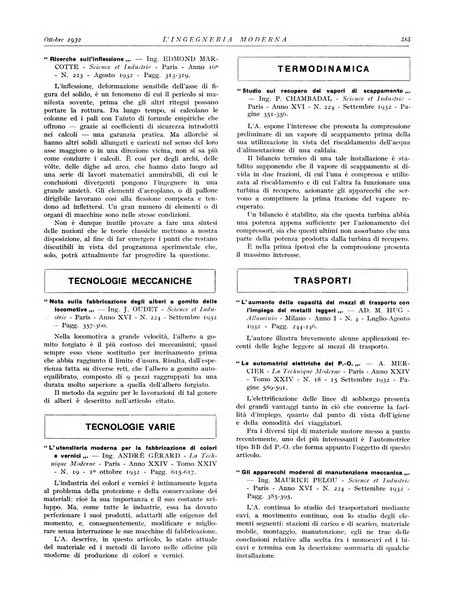 L'Ingegneria moderna rassegna di tecnologie industriali, agrarie, edilizie, idrauliche, stradali, ferroviarie