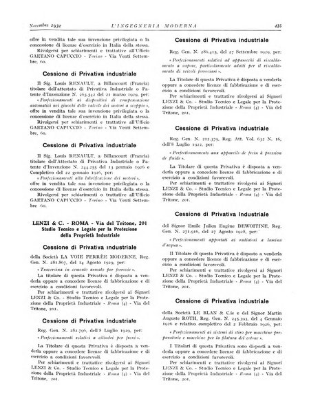 L'Ingegneria moderna rassegna di tecnologie industriali, agrarie, edilizie, idrauliche, stradali, ferroviarie