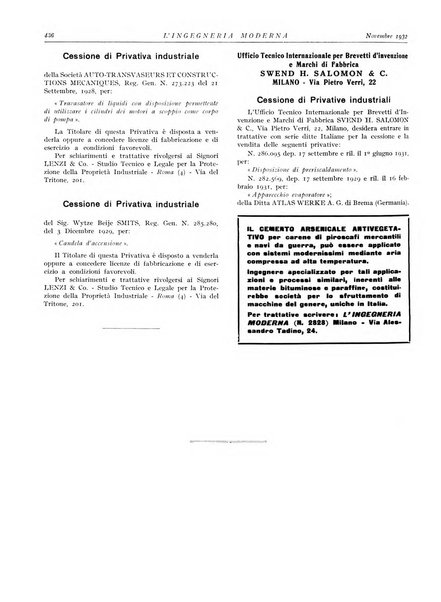 L'Ingegneria moderna rassegna di tecnologie industriali, agrarie, edilizie, idrauliche, stradali, ferroviarie