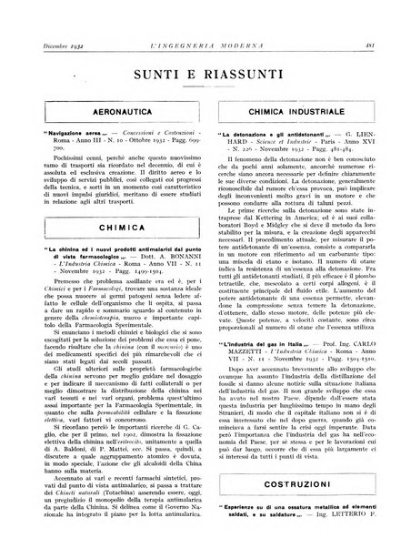 L'Ingegneria moderna rassegna di tecnologie industriali, agrarie, edilizie, idrauliche, stradali, ferroviarie