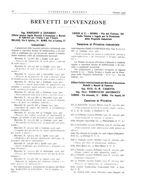 L'Ingegneria moderna rassegna di tecnologie industriali, agrarie, edilizie, idrauliche, stradali, ferroviarie