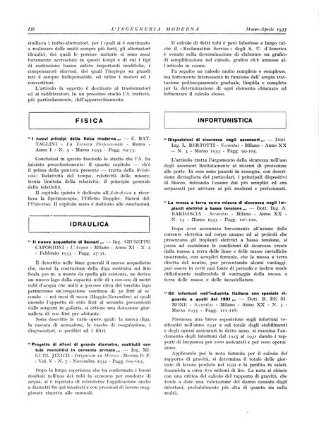 L'Ingegneria moderna rassegna di tecnologie industriali, agrarie, edilizie, idrauliche, stradali, ferroviarie