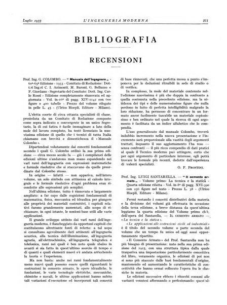 L'Ingegneria moderna rassegna di tecnologie industriali, agrarie, edilizie, idrauliche, stradali, ferroviarie