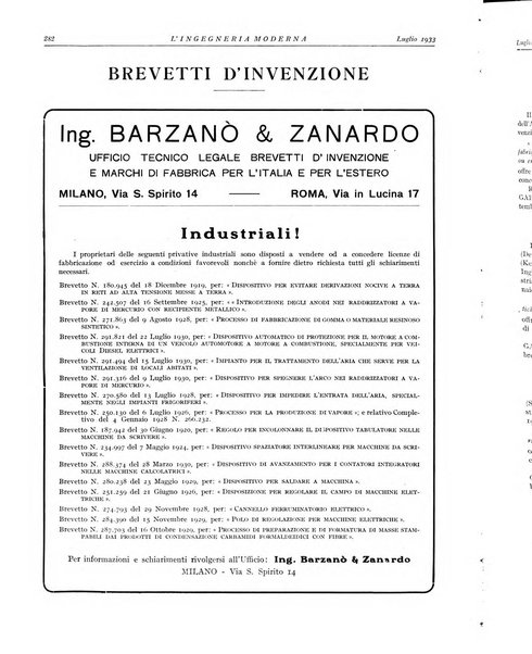 L'Ingegneria moderna rassegna di tecnologie industriali, agrarie, edilizie, idrauliche, stradali, ferroviarie