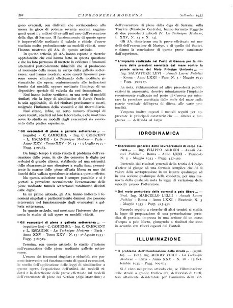 L'Ingegneria moderna rassegna di tecnologie industriali, agrarie, edilizie, idrauliche, stradali, ferroviarie