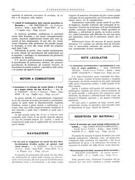 L'Ingegneria moderna rassegna di tecnologie industriali, agrarie, edilizie, idrauliche, stradali, ferroviarie