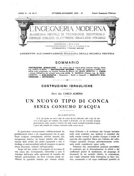 L'Ingegneria moderna rassegna di tecnologie industriali, agrarie, edilizie, idrauliche, stradali, ferroviarie