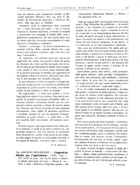 L'Ingegneria moderna rassegna di tecnologie industriali, agrarie, edilizie, idrauliche, stradali, ferroviarie