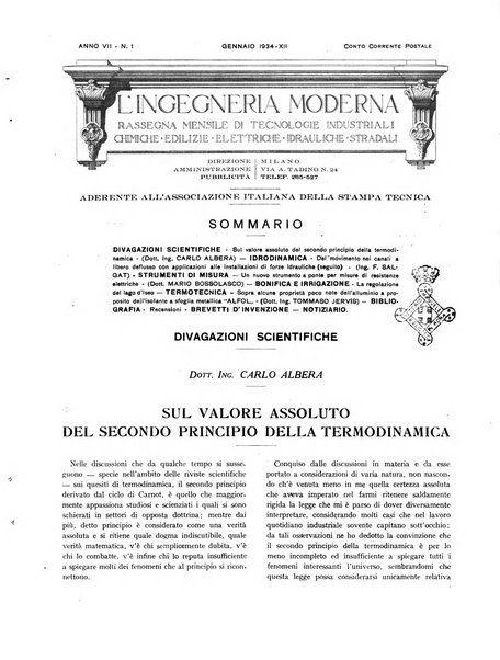 L'Ingegneria moderna rassegna di tecnologie industriali, agrarie, edilizie, idrauliche, stradali, ferroviarie