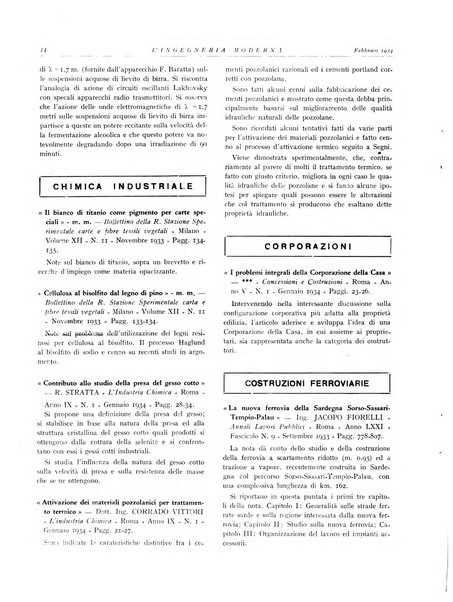 L'Ingegneria moderna rassegna di tecnologie industriali, agrarie, edilizie, idrauliche, stradali, ferroviarie