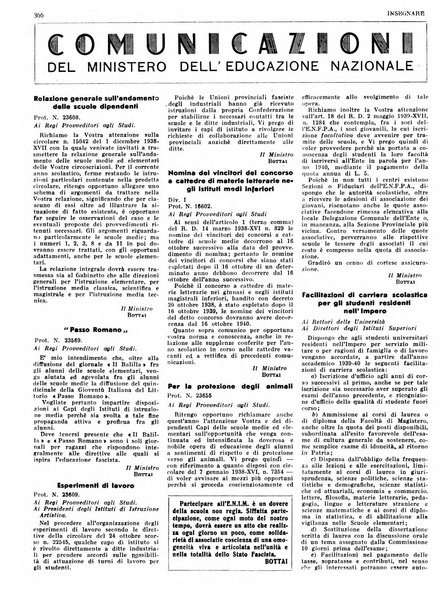 Insegnare bollettino quindicinale dell'Ente nazionale dell'insegnamento medio