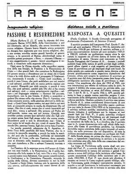 Insegnare bollettino quindicinale dell'Ente nazionale dell'insegnamento medio