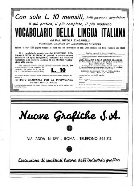 Insegnare bollettino quindicinale dell'Ente nazionale dell'insegnamento medio