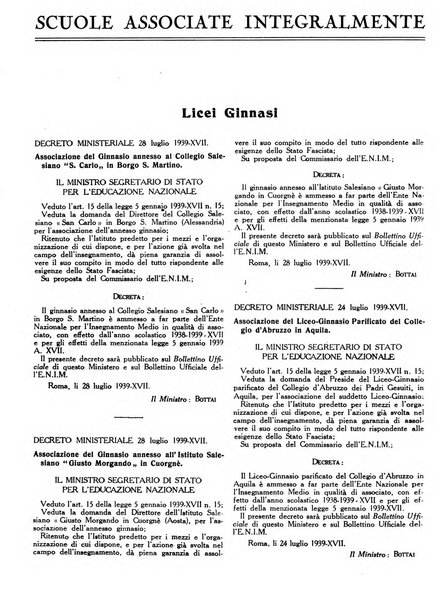 Insegnare bollettino quindicinale dell'Ente nazionale dell'insegnamento medio