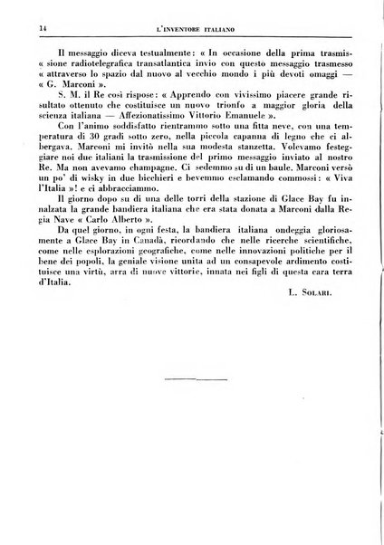 L'inventore italiano rivista mensile della Associazione nazionale fascista inventori