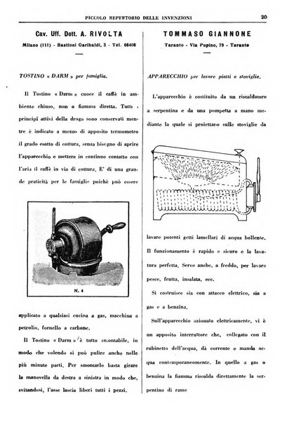 L'inventore italiano rivista mensile della Associazione nazionale fascista inventori