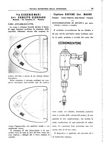 L'inventore italiano rivista mensile della Associazione nazionale fascista inventori