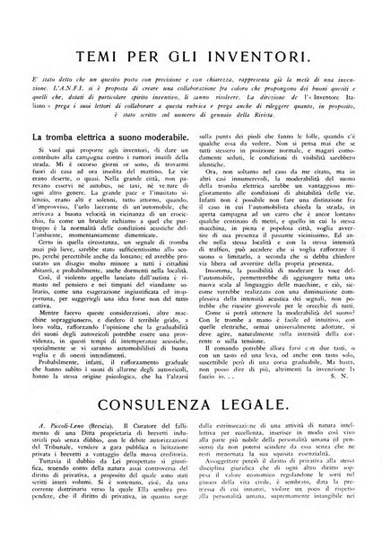 L'inventore italiano rivista mensile della Associazione nazionale fascista inventori