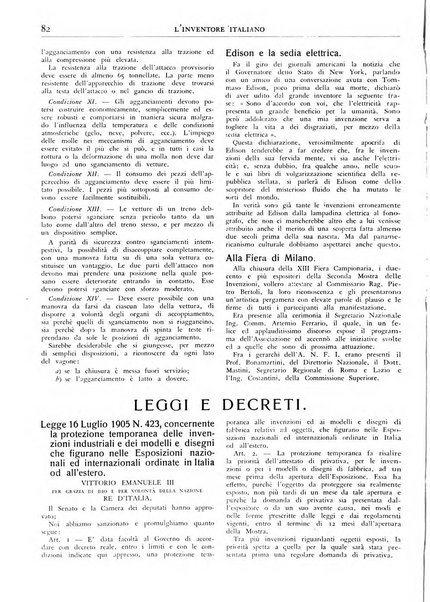 L'inventore italiano rivista mensile della Associazione nazionale fascista inventori