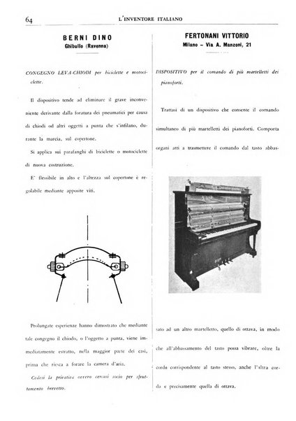 L'inventore italiano rivista mensile della Associazione nazionale fascista inventori