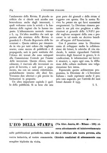 L'inventore italiano rivista mensile della Associazione nazionale fascista inventori