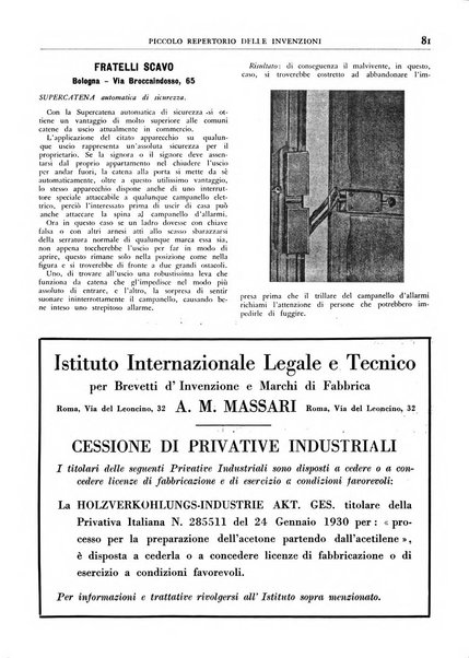 L'inventore italiano rivista mensile della Associazione nazionale fascista inventori