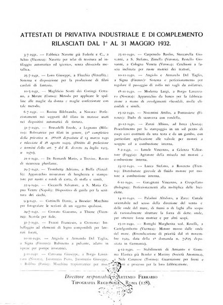 L'inventore italiano rivista mensile della Associazione nazionale fascista inventori