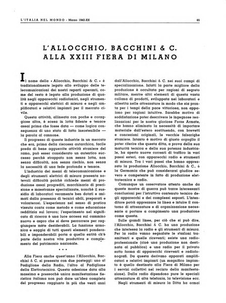 L'Italia nel mondo edizione in lingua italiana per gli scambi con l'estero