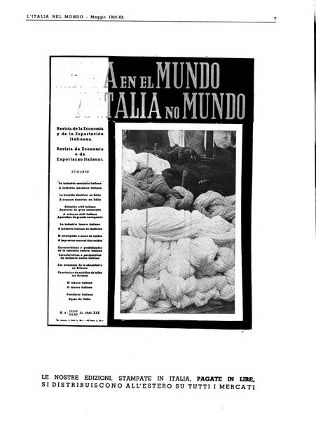 L'Italia nel mondo edizione in lingua italiana per gli scambi con l'estero