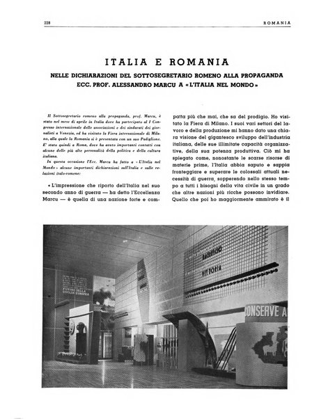 L'Italia nel mondo edizione in lingua italiana per gli scambi con l'estero