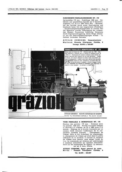 L'Italia nel mondo edizione in lingua italiana per gli scambi con l'estero